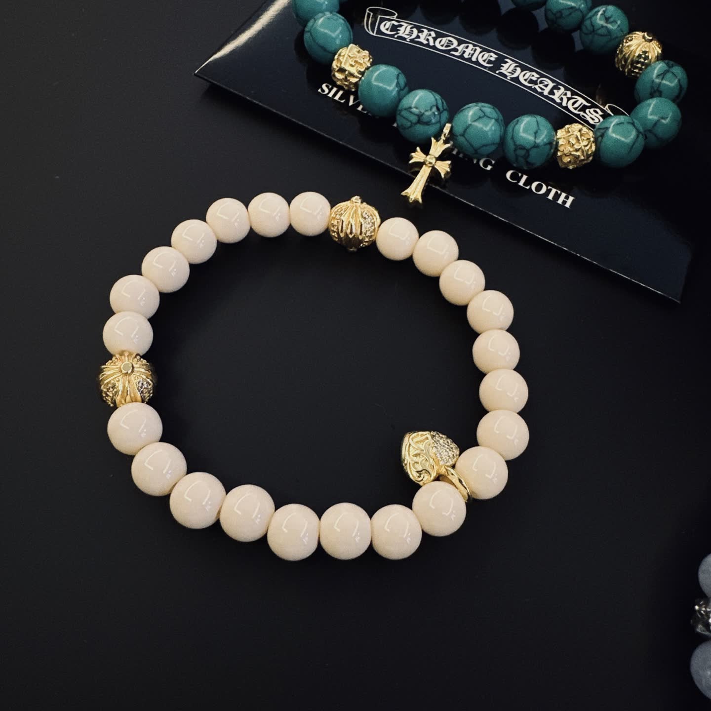 Chrome Hearts Beaded Bracelet Set